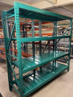 30"x 96" (11'-2" Tall) 3800# Level Capacity Heavy Duty Mirak Pallet Rack - Used