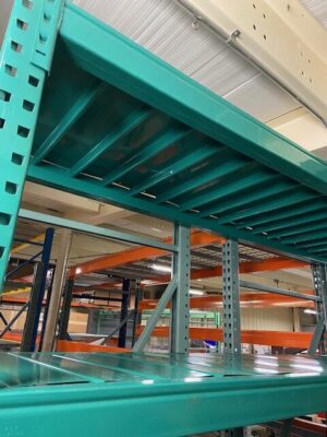 30"x 96" (11'-2" Tall) 3800# Level Capacity Heavy Duty Mirak Pallet Rack - Used - Image 4