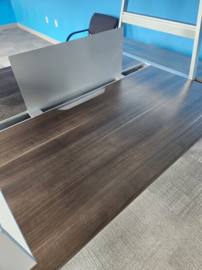 Walnut/White Double-Sided Collab Station w/ Canopy - Used - Image 3
