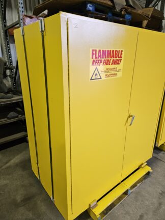 Double Drum Yellow Flammable Storage Cabinet (Welter #2) - Used