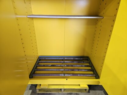 Double Drum Yellow Flammable Storage Cabinet (Welter #3) - Used - Image 4