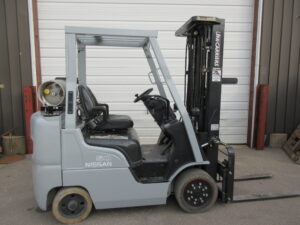 Alternative view of #006 Uni-Carrier Forklift Model MCP1FA25LV - Used