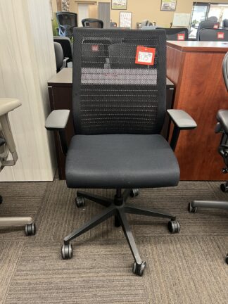 Steelcase "Think Chair" Black Fabric Seat and Mesh Back - Used