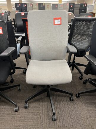 Hon "Ignition" Fully Upholstered Light Gray Fabric Task Chair - Used