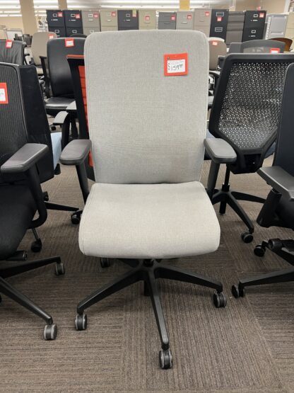 Hon "Ignition" Fully Upholstered Light Gray Fabric Task Chair - Used