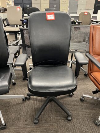 All-Vinyl Upholstered Black Task Chair - Used