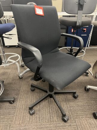 Steelcase All-Fabric Gray Task Chair w/ Fixed Arms - Used