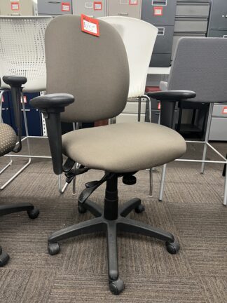 Taupe/Gray All-Fabric Office Chair - Used