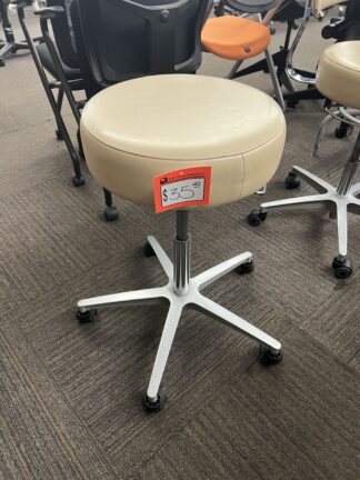 Off-White Medical Stool - Used