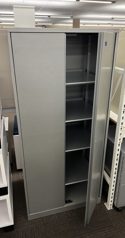 Silver 4-Shelf Storage Cabinet - Used *SALE PENDING*