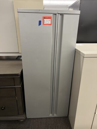 Silver Wardrobe/Storage Cabinet - Used