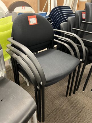 Black All-Fabric Stack/Visitor Chair - Used