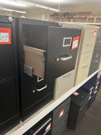 Hon Black 2-Drawer Vertical File - Used