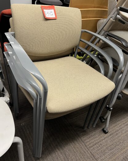 All-Fabric Beige Stack/Visitor Chair - Used