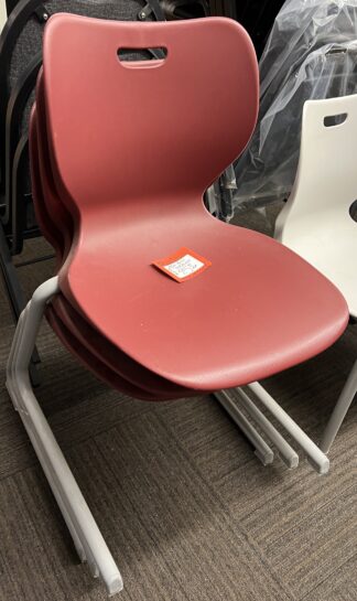 Hon Red Plastic Stack/Visitor Chair - New Surplus