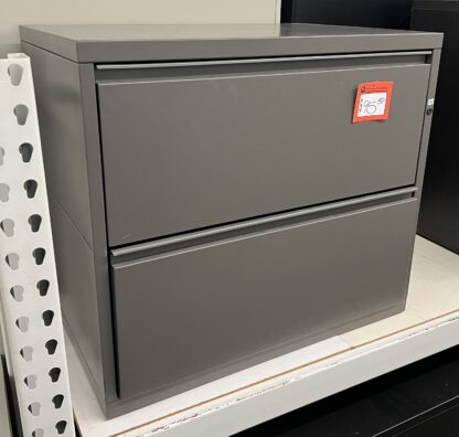 30"W Gray 2-Drawer Lateral File - Used