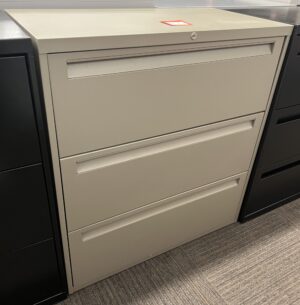 Steelcase Taupe 3-Drawer Lateral File - Used