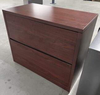 Mahogany 2-Drawer Lateral File - Used