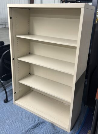 Putty 56" Tall Steel 4-Shelf Bookcase - Used
