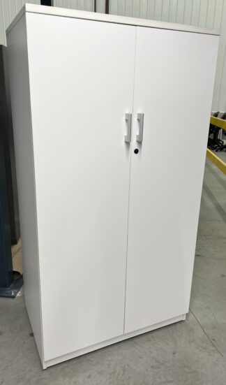 Grey Laminate 36"x22"x65"H 2-Door Storage Cabinet - Used