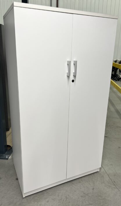 Grey Laminate 36"x22"x65"H 2-Door Storage Cabinet - Used