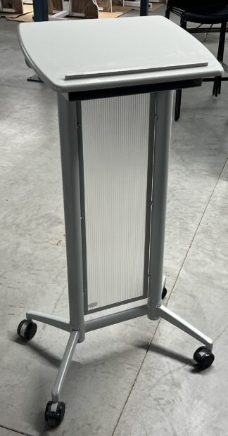 Grey / Acrylic Mobile Podium - Used