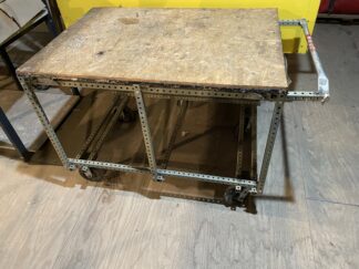 2-Level 30”x42”x32” tall Shop Carts w/Wood Tops  - Used