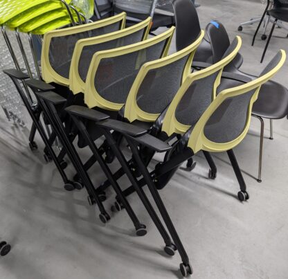 Allsteel Seek Multipurpose Green Trim Chair - Used - Image 2