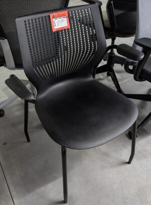Knoll MultiGeneration Black Stack Chair - Used