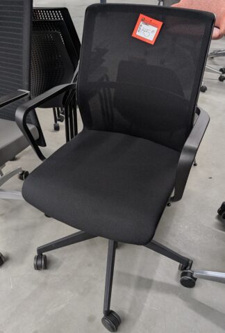 Allermuir Senator Circo Ergonomic Matte Black Conference Chair - Used