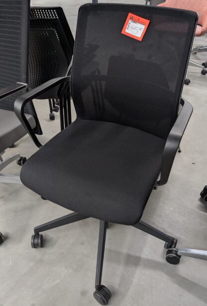 Allermuir Senator Circo Ergonomic Matte Black Conference Chair - Used