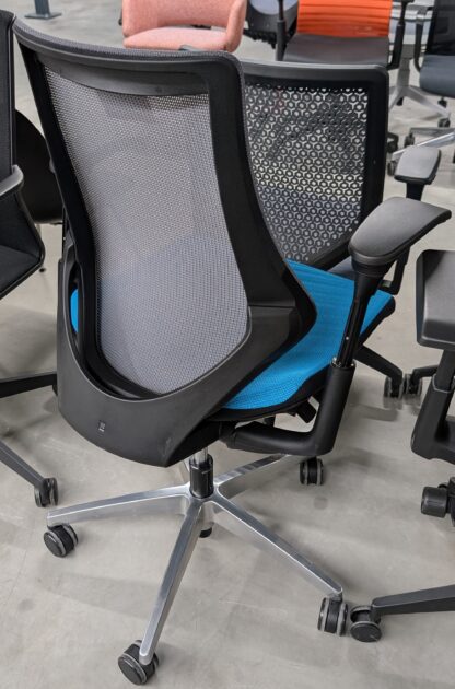 Global Spree Ergonomic Siege Blue Task Chair - Used - Image 2