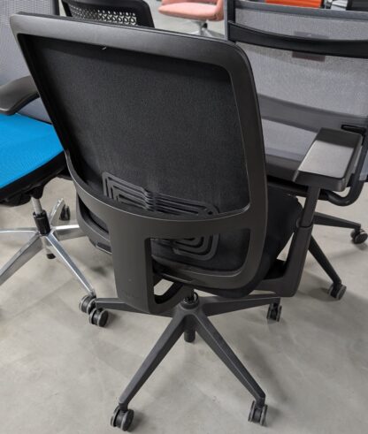 Haworth "Lively" Black Fabric Task Chair - Used - Image 2