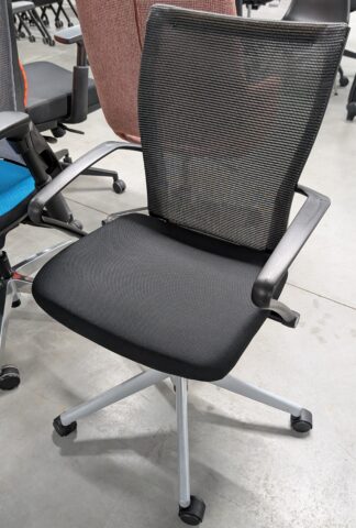 Haworth X99 Black Flexi Fabric Ergonomic Conference Chair - Used