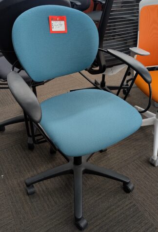 Steelcase Turnstone "Uno" Task Chair Teal Fabric - Used