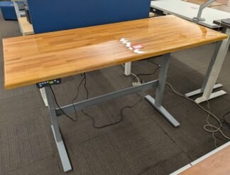 Veneer Butcher Block 6'x30" Height Adjustable Table - Used