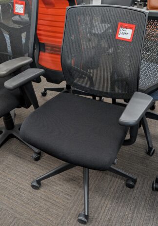 SitOnIt "Focus" Black Mesh Task Chair - Used