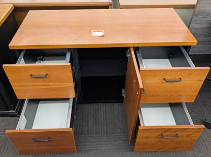 Cherry 48"x21"x29"H Buffet File Storage Credenza - Used - Image 2