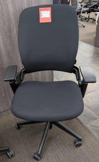 Steelcase "Leap V.2" Black Fabric Task Chair - Used
