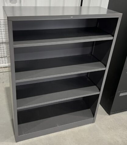 Hon Gray Steel 3-Shelf Bookcase - Used