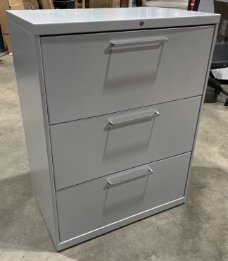 Allsteel Gray 3-Drawer Lateral - Used