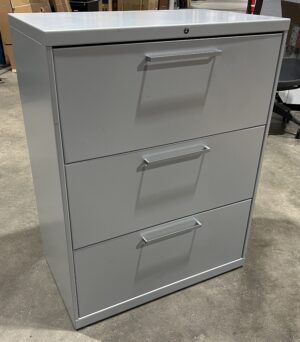 Allsteel Gray 3-Drawer Lateral - Used