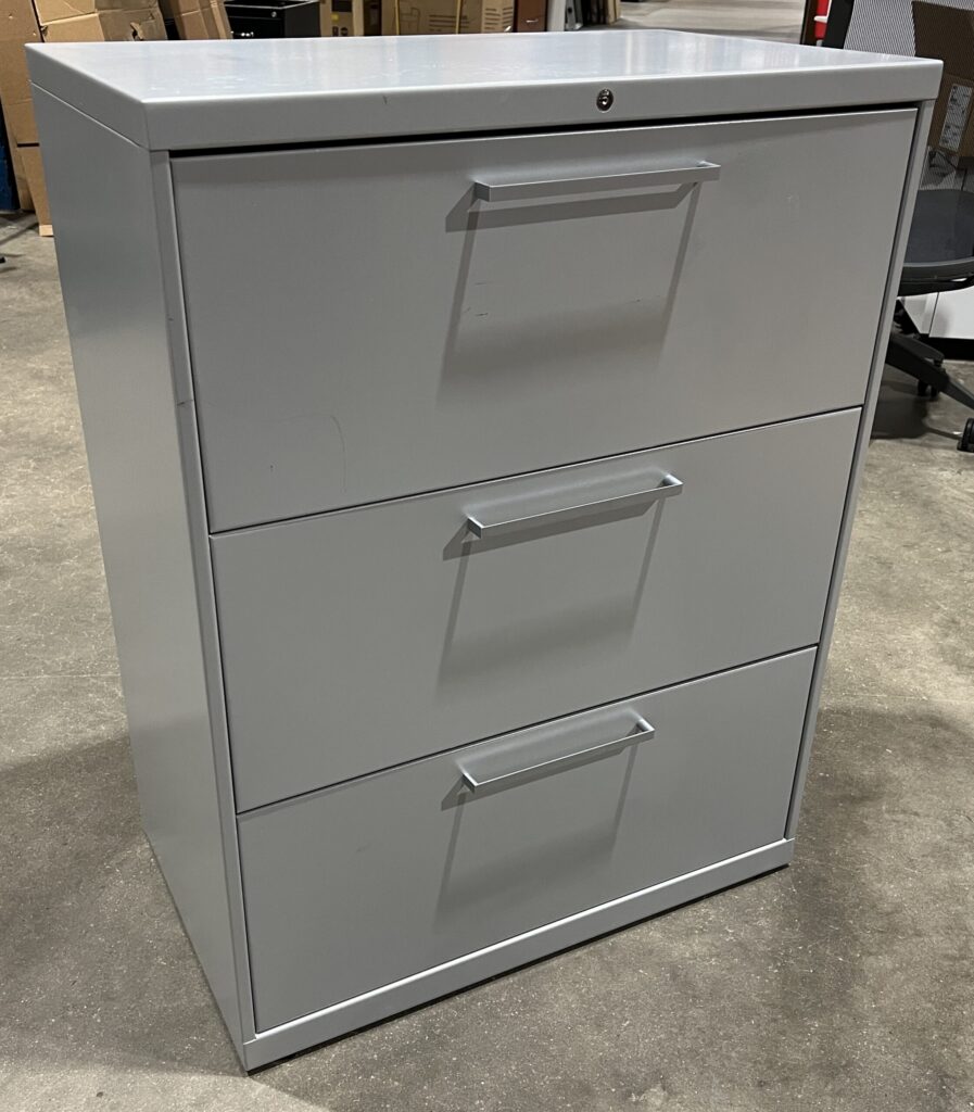 Allsteel Gray 3-Drawer Lateral - Used
