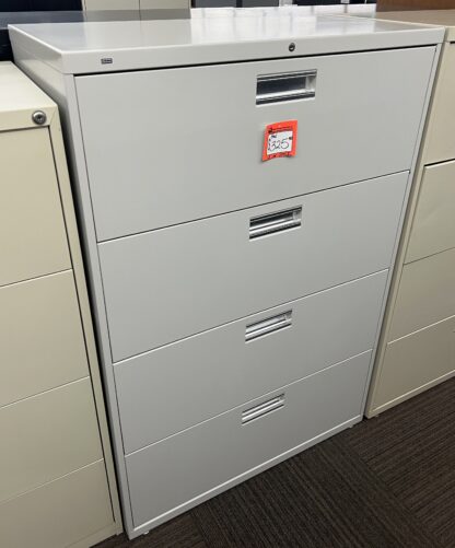 Hon 19"D Putty 4-Drawer Lateral File - Used