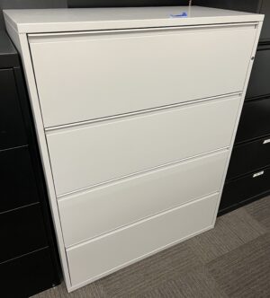 Light Gray 4-Drawer Lateral File - Used
