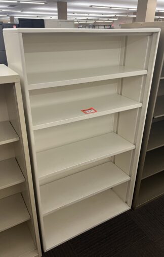 14"D White Bookcase - Used