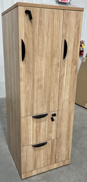Harmony Aspen 24"x24"x66"H Storage Tower w/ FF Storage & Wardrobe - New