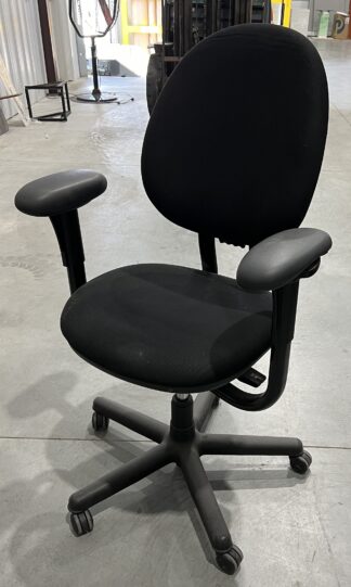 Steelcase "Criterion" Black Fabric Task Chair - Used