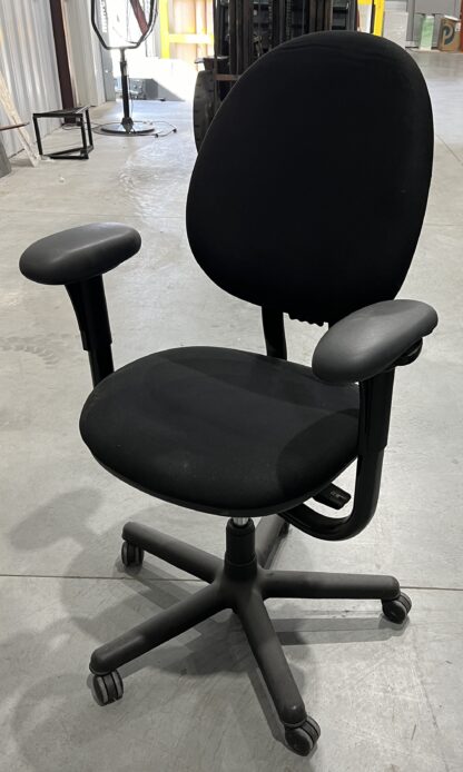 Steelcase "Criterion" Black Fabric Task Chair - Used