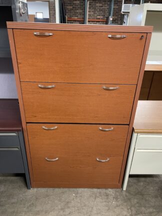 Hon Valido Henna Cherry 4-Drawer Lateral File - Used
